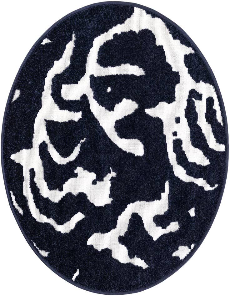 Detail image of 3' x 3' Easy-Clean Sabrina Soto Indoor / Outdoor Round Rug