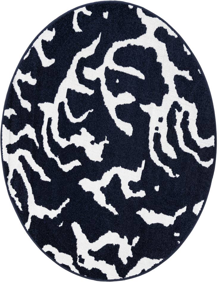 Detail image of 5' x 5' Easy-Clean Sabrina Soto Indoor / Outdoor Round Rug