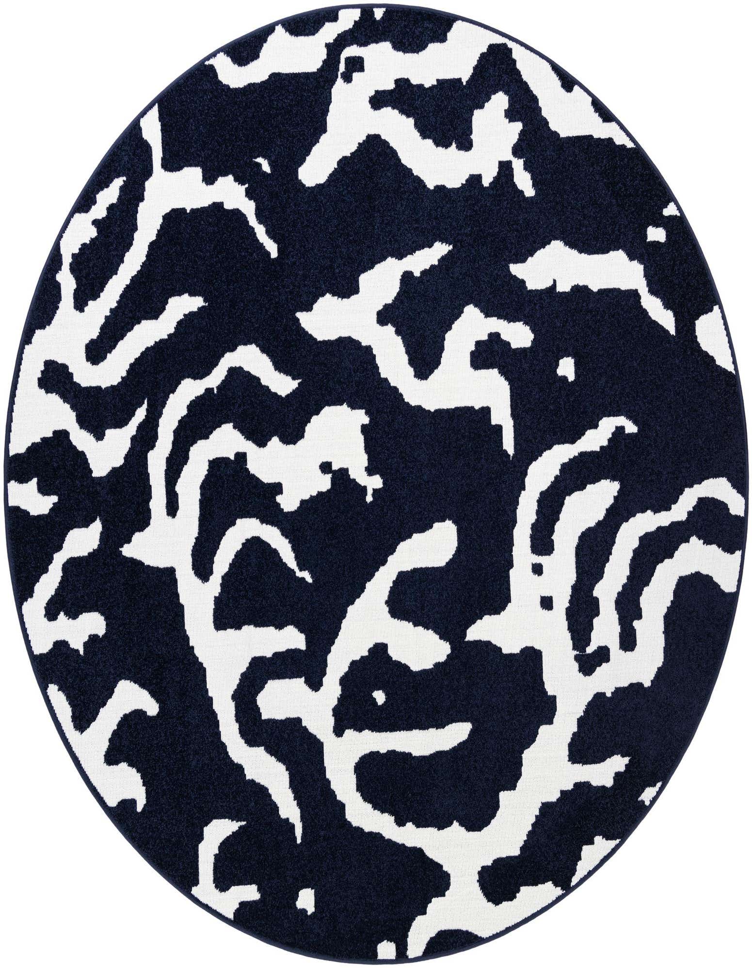 7' 10 x 7' 10 Easy-Clean Sabrina Soto Indoor / Outdoor Round Rug