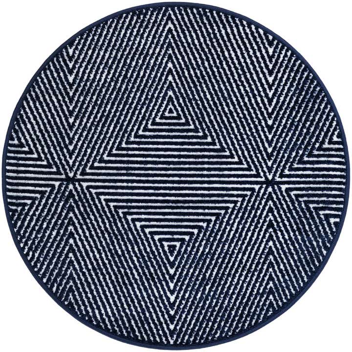 3' x 3' Easy-Clean Sabrina Soto Indoor / Outdoor Round Rug