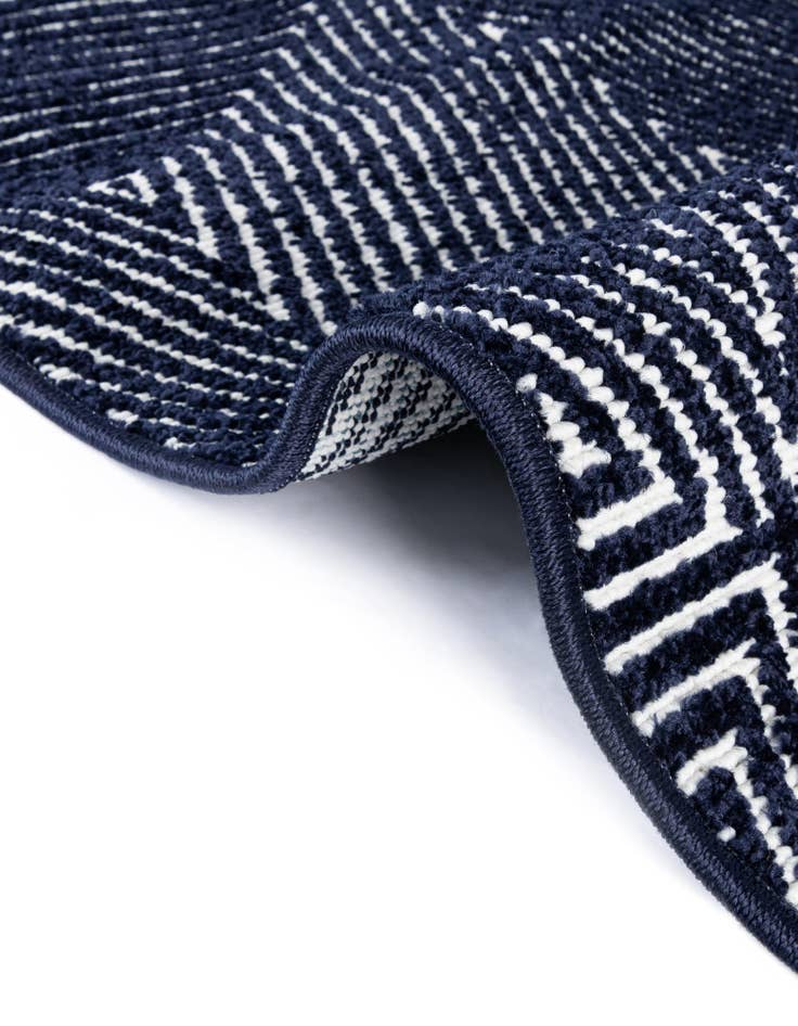 Detail image of 3' x 3' Easy-Clean Sabrina Soto Indoor / Outdoor Round Rug