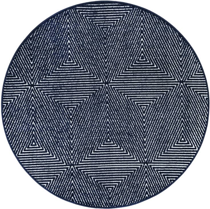 Detail image of 5' x 5' Easy-Clean Sabrina Soto Indoor / Outdoor Round Rug