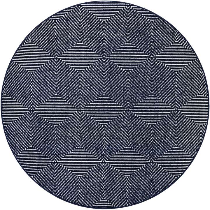 7' 10 x 7' 10 Easy-Clean Sabrina Soto Indoor / Outdoor Round Rug