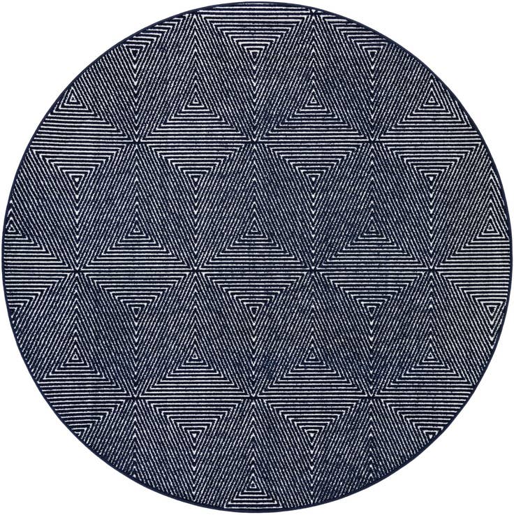 Detail image of 7' 10 x 7' 10 Easy-Clean Sabrina Soto Indoor / Outdoor Round Rug