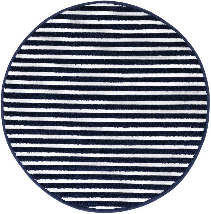 Detail image of 3' x 3' Easy-Clean Sabrina Soto Indoor / Outdoor Round Rug