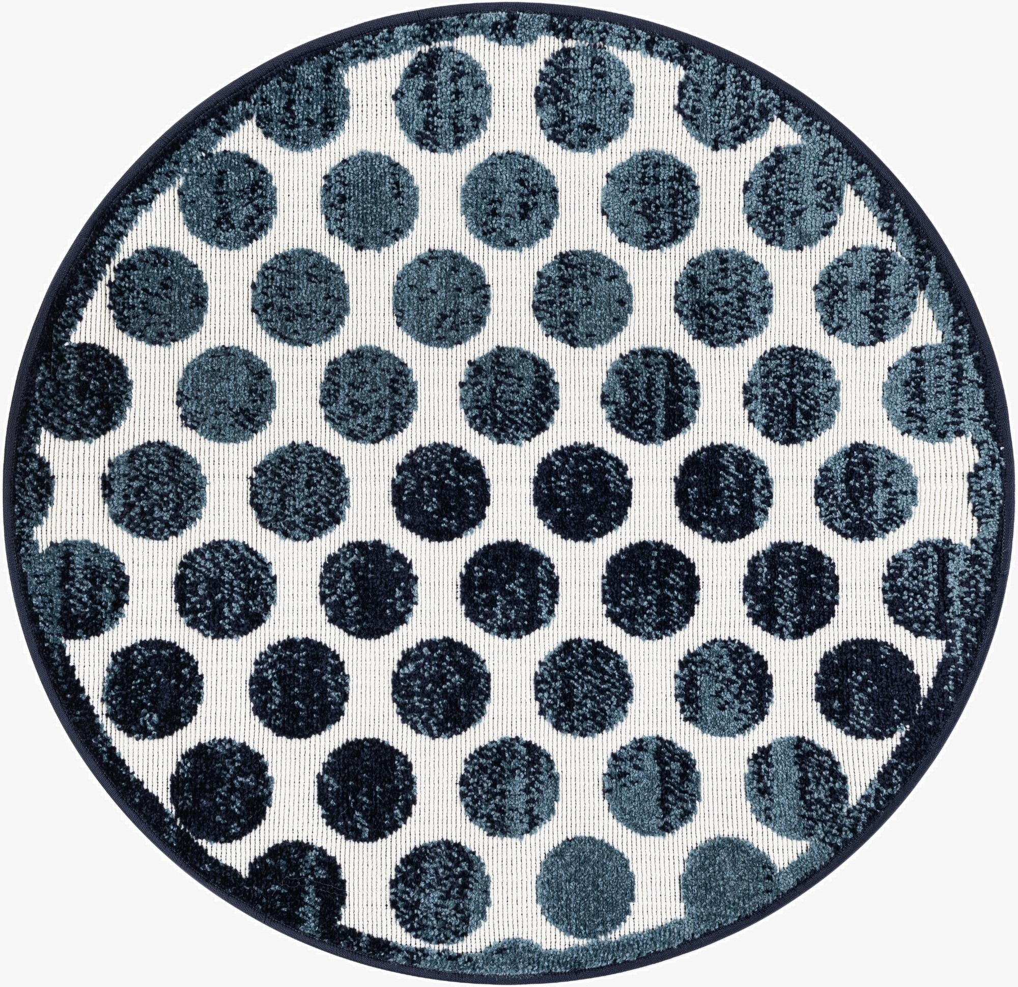 3' x 3'  Washable Sabrina Soto Indoor / Outdoor Round Rug