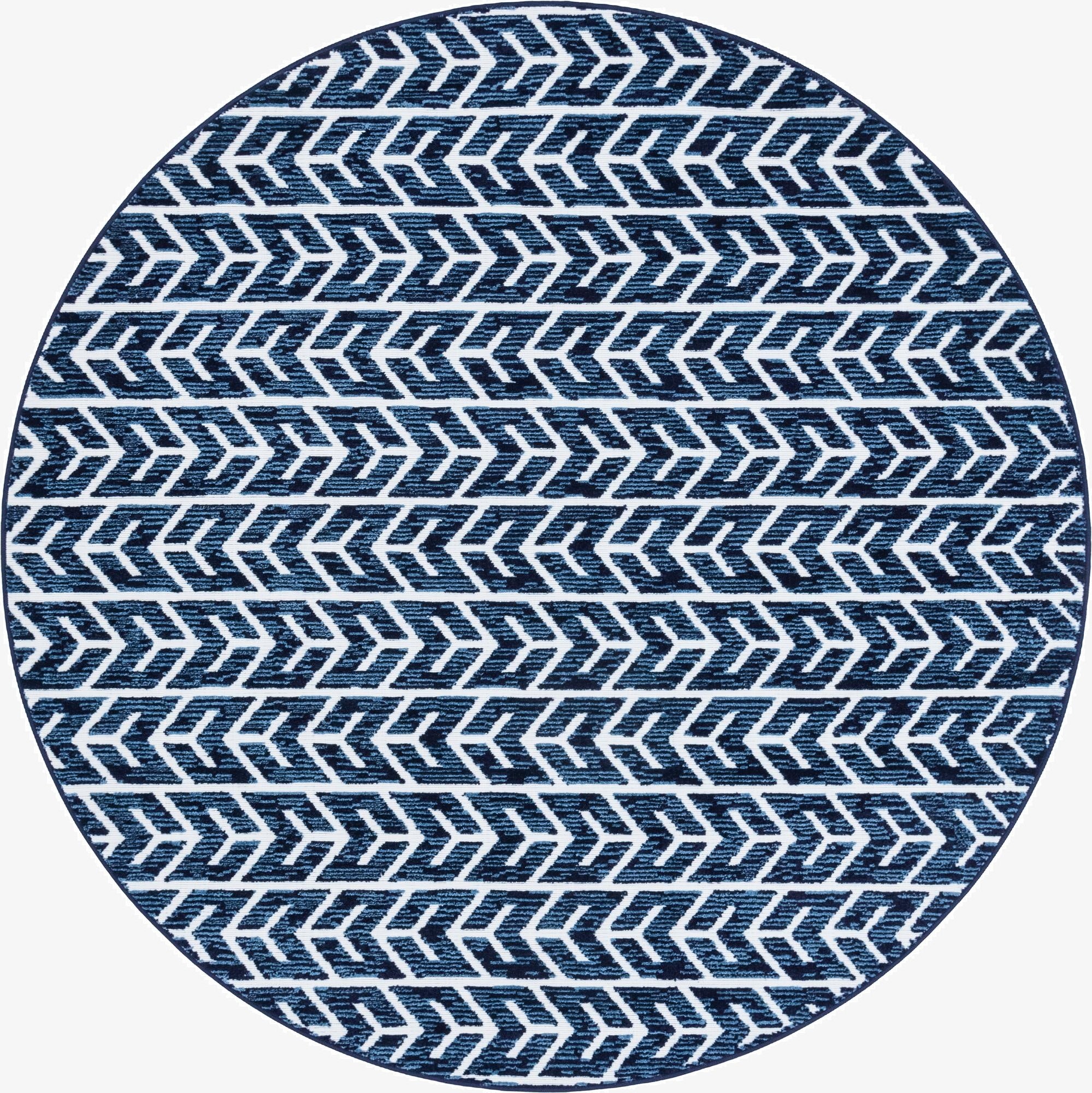 7' x 7'  Washable Sabrina Soto Aston Indoor / Outdoor Round Rug