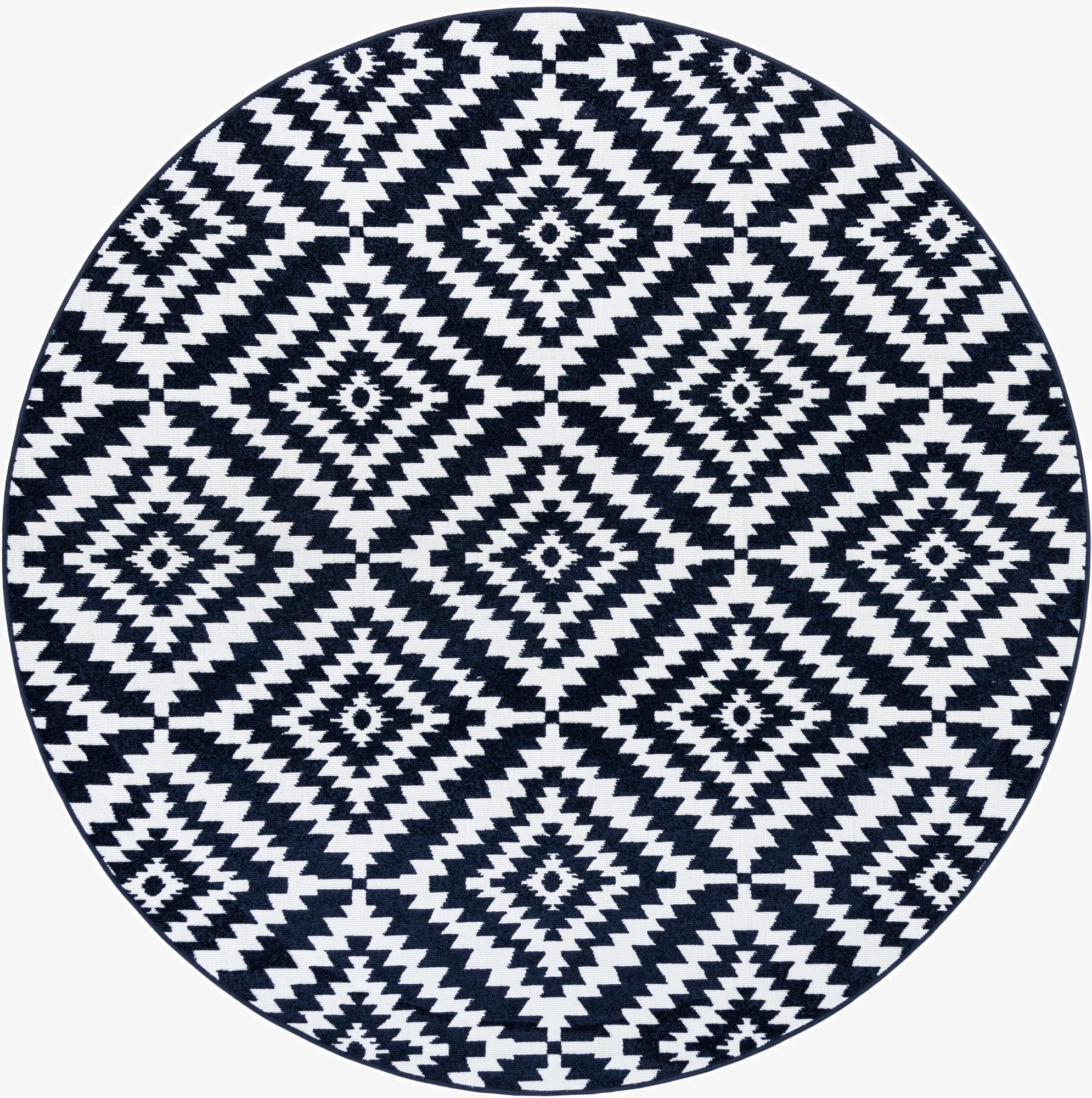 7' 10 x 7' 10  Washable Sabrina Soto Indoor / Outdoor Round Rug