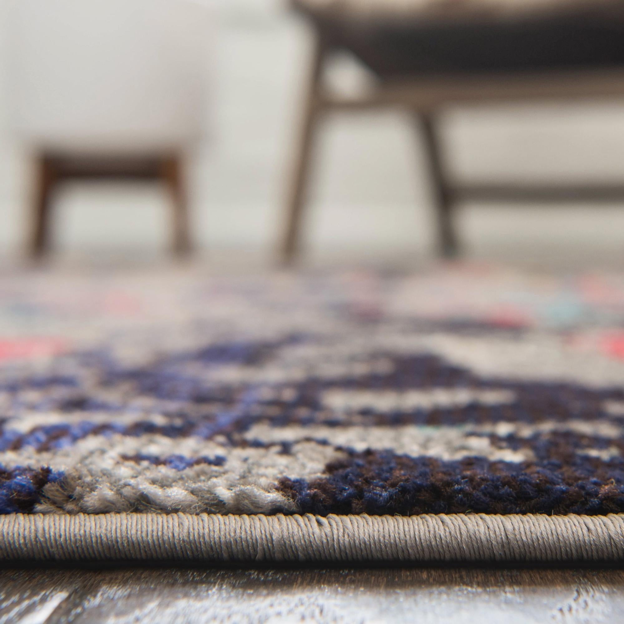 8' x 8' Washable Santa Fe Round Rug