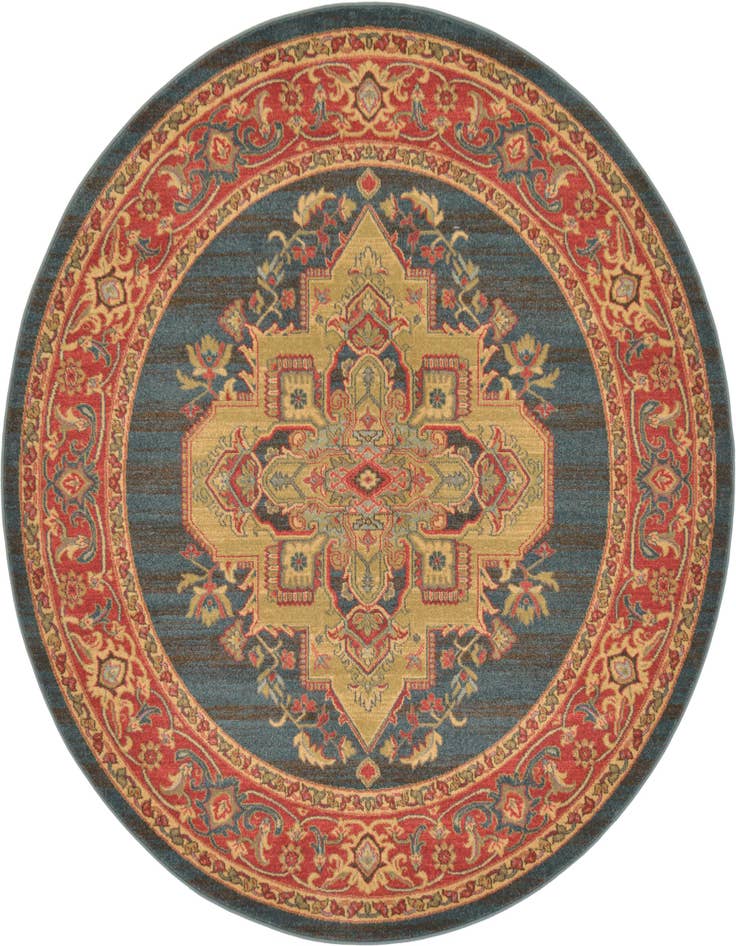 Detail image of 6' x 6' Serapi Round Rug
