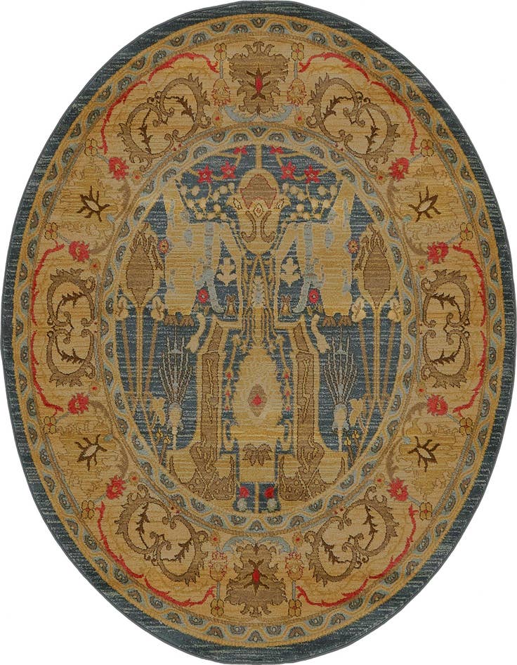 Detail image of 6' x 6' Serapi Round Rug