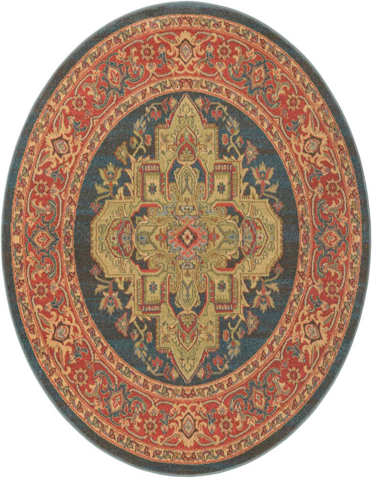 Detail image of 5' x 5' Serapi Round Rug