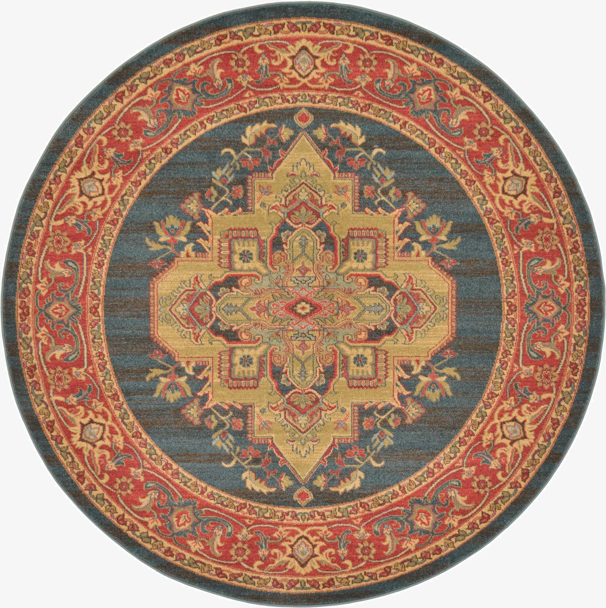 Primary image 6' x 6' Serapi Round Rug
