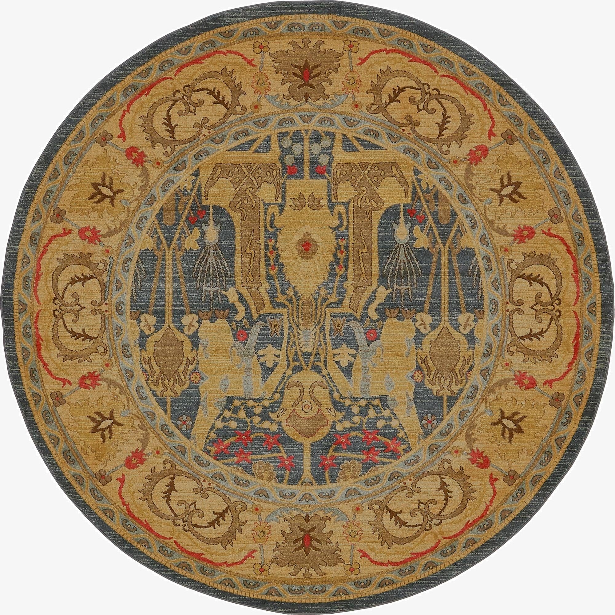 8' x 8' Serapi Round Rug