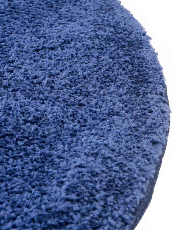6' x 6' Solid Frieze Round Rug