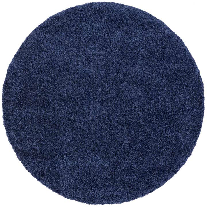 4' x 4' Solid Frieze Round Rug
