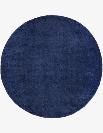 10' x 10' Solid Frieze Round Rug