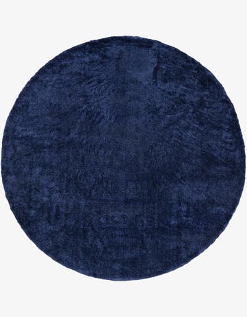12' x 12' Solid Frieze Round Rug