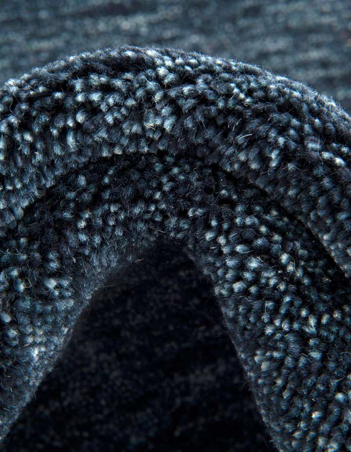 6' 7 x 6' 7 Hand Knotted Solid Gabbeh Wool Round Rug