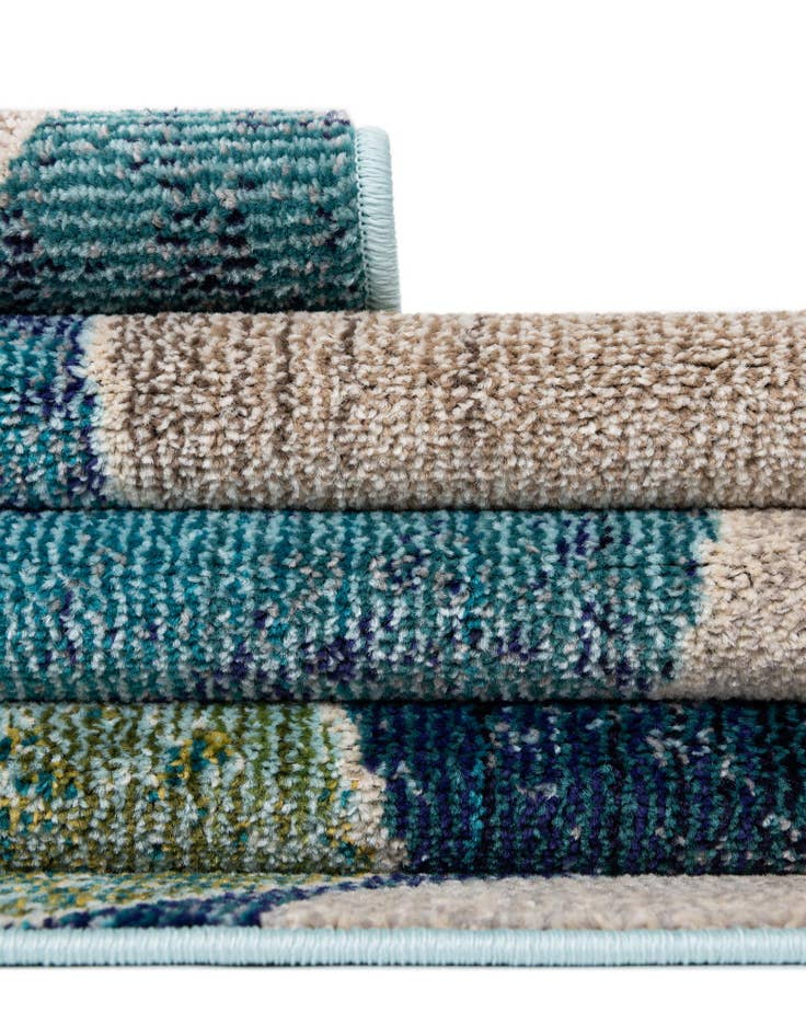 Detail image of 8' x 8'  Washable Spectrum Round Rug