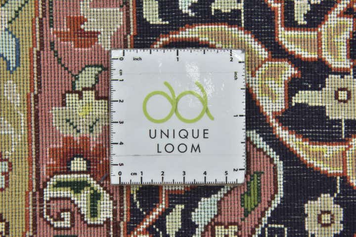 12' 10 x 12' 10 Hand Knotted Tabriz Persian Round Rug