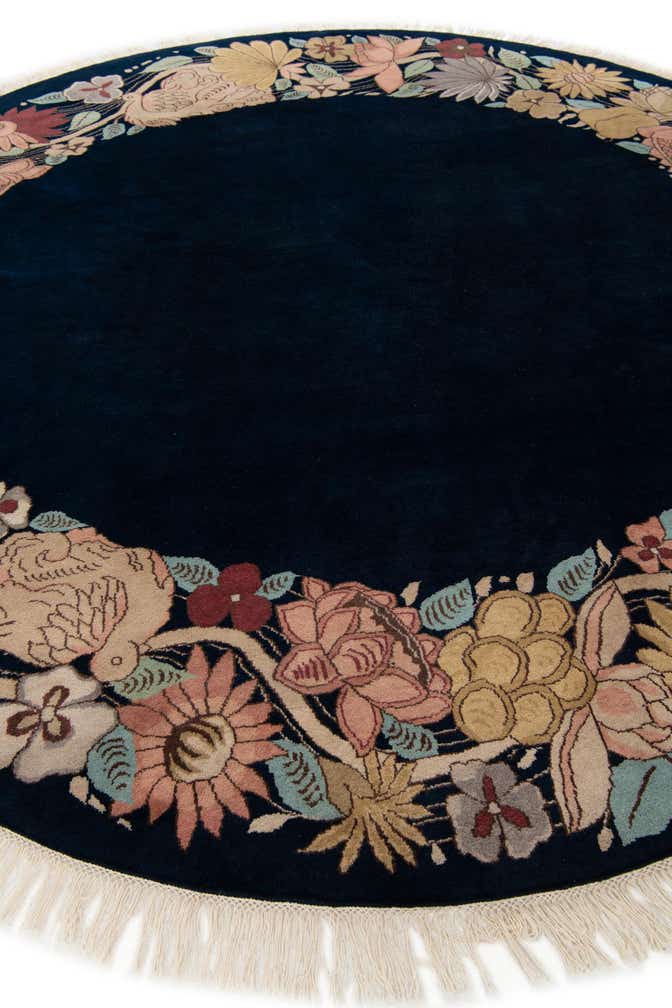 8' 2 x 8' 3 Hand Knotted Tibet Wool Round Rug