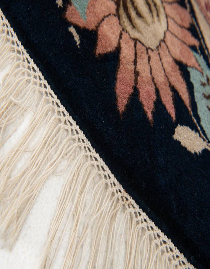 Detail image of 8' 2 x 8' 3  Hand Knotted Tibet Wool Round Rug