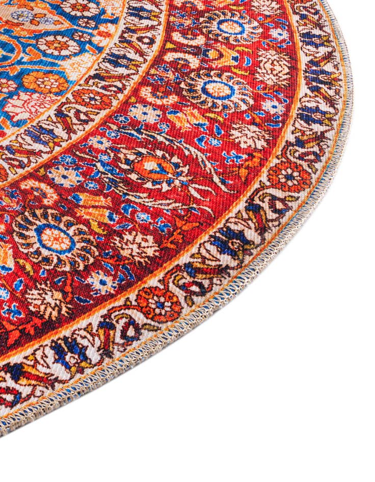 Detail image of 7' 7 x 7' 7 Washable Timeless Round Rug