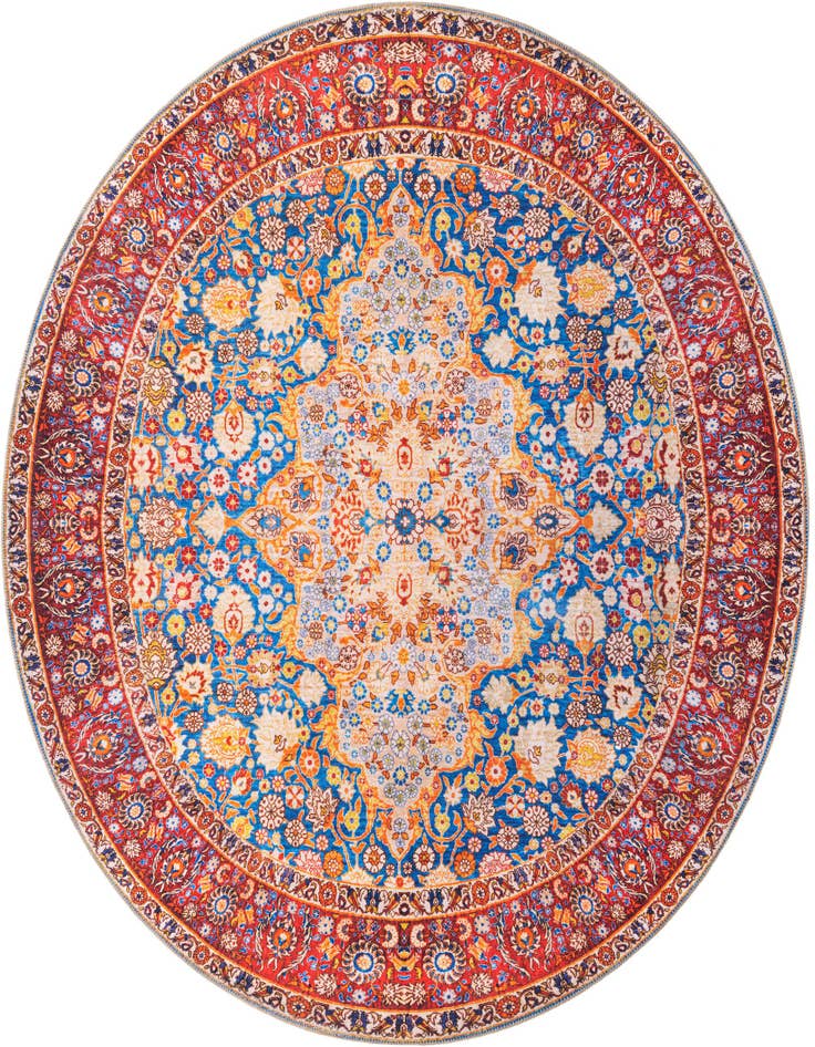 Detail image of 7' 7 x 7' 7 Washable Timeless Round Rug