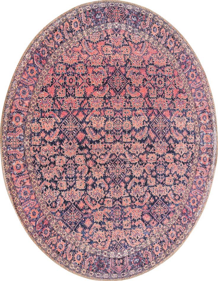 Detail image of 3' 6 x 3' 6 Washable Timeless Round Rug