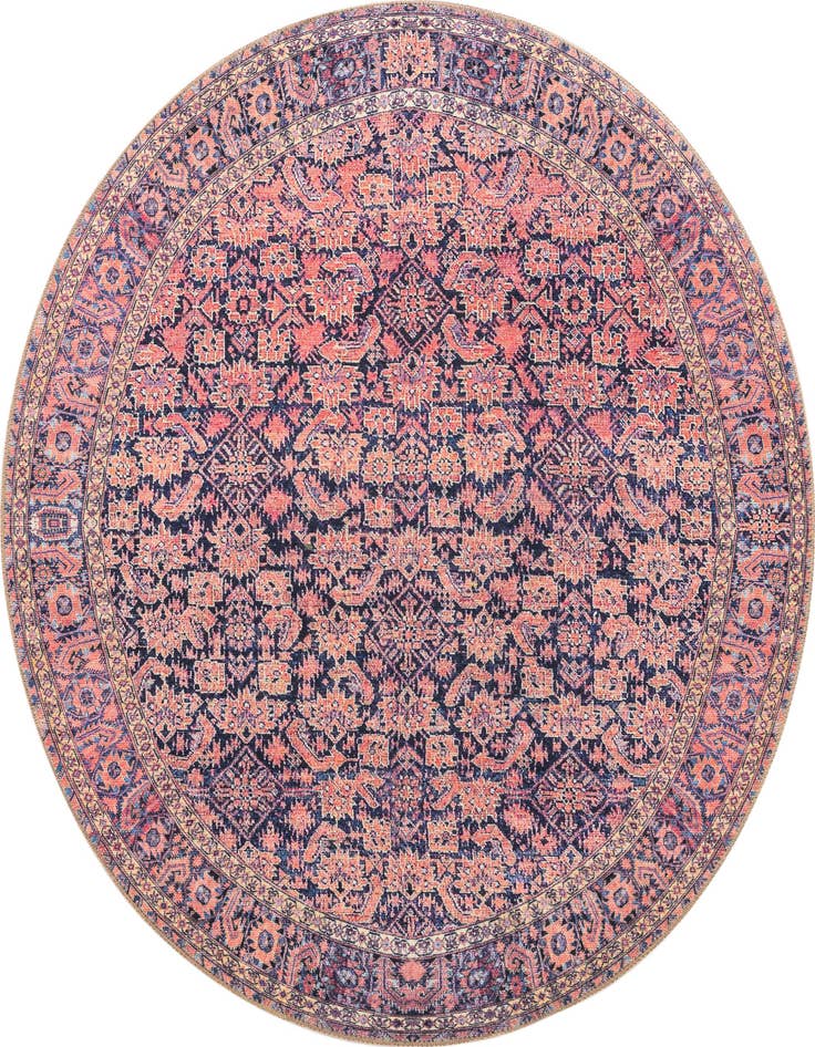 Detail image of 5' x 5' Washable Timeless Round Rug