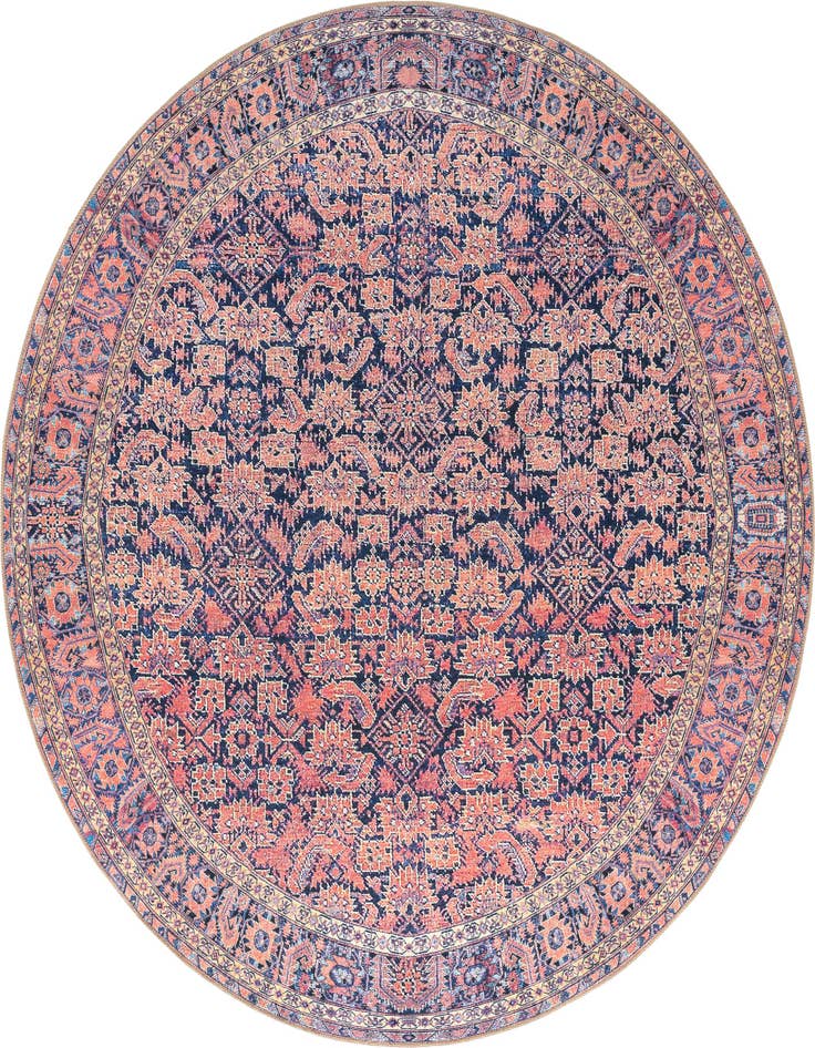 Detail image of 7' 7 x 7' 7 Washable Timeless Round Rug