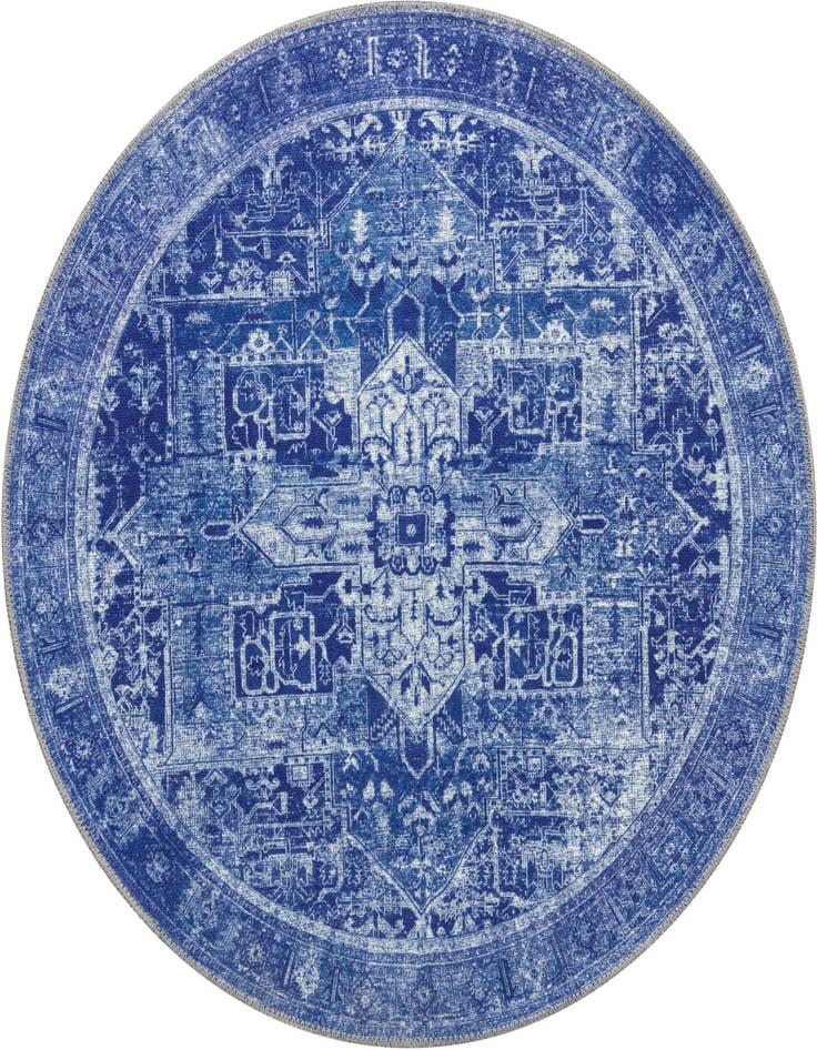Detail image of 3' 6 x 3' 6 Washable Timeless Round Rug