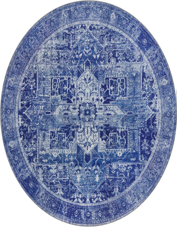 Detail image of 7' 6 x 7' 6 Washable Timeless Round Rug