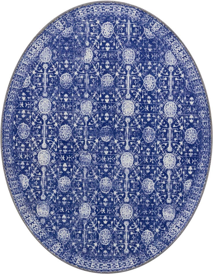 Detail image of 3' 6 x 3' 6 Washable Timeless Round Rug
