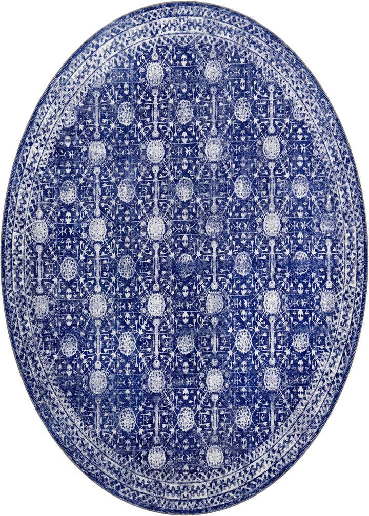7' 6 x 7' 6 Washable Timeless Round Rug