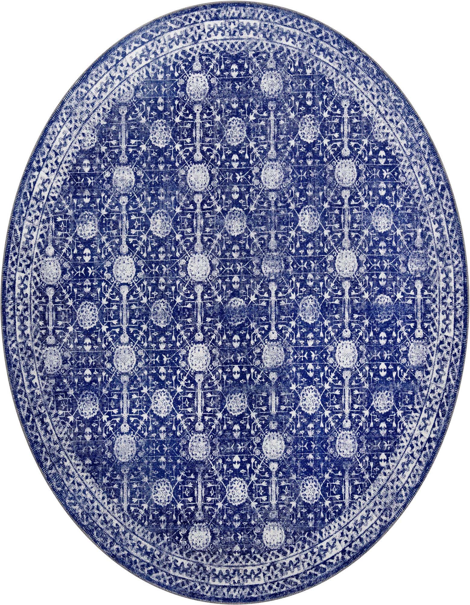 7' 6 x 7' 6 Washable Timeless Round Rug