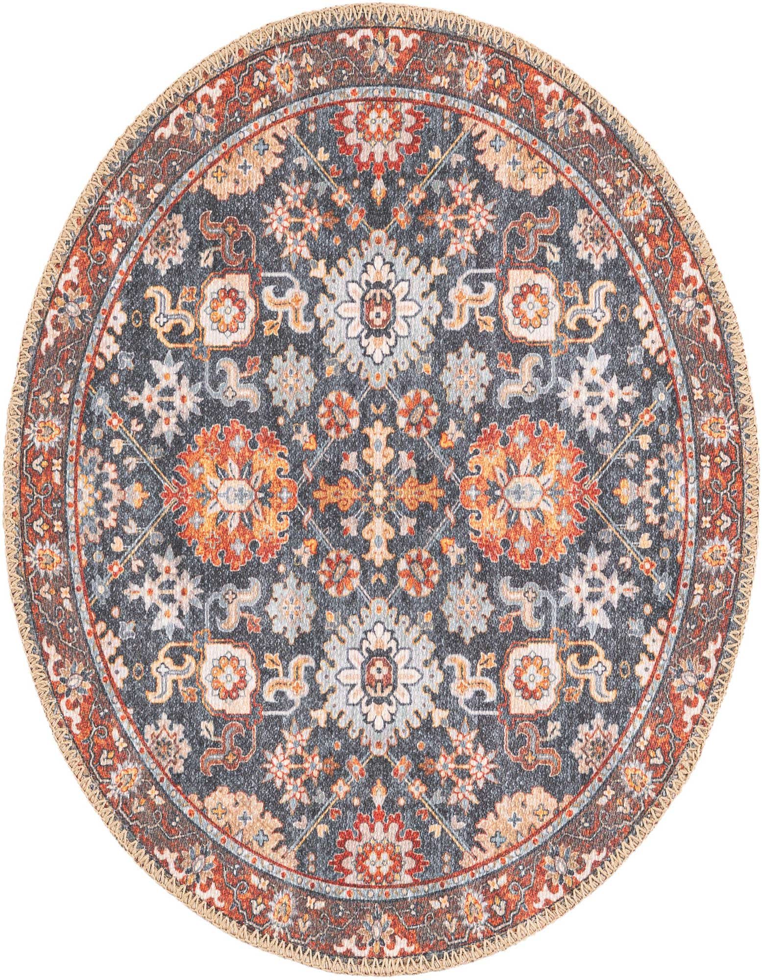 2' x 2' Washable Timeless Round Rug