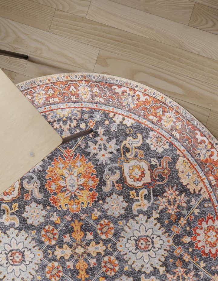 2' x 2' Washable Timeless Round Rug