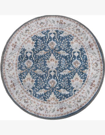 2' x 2' Washable Timeless Round Rug