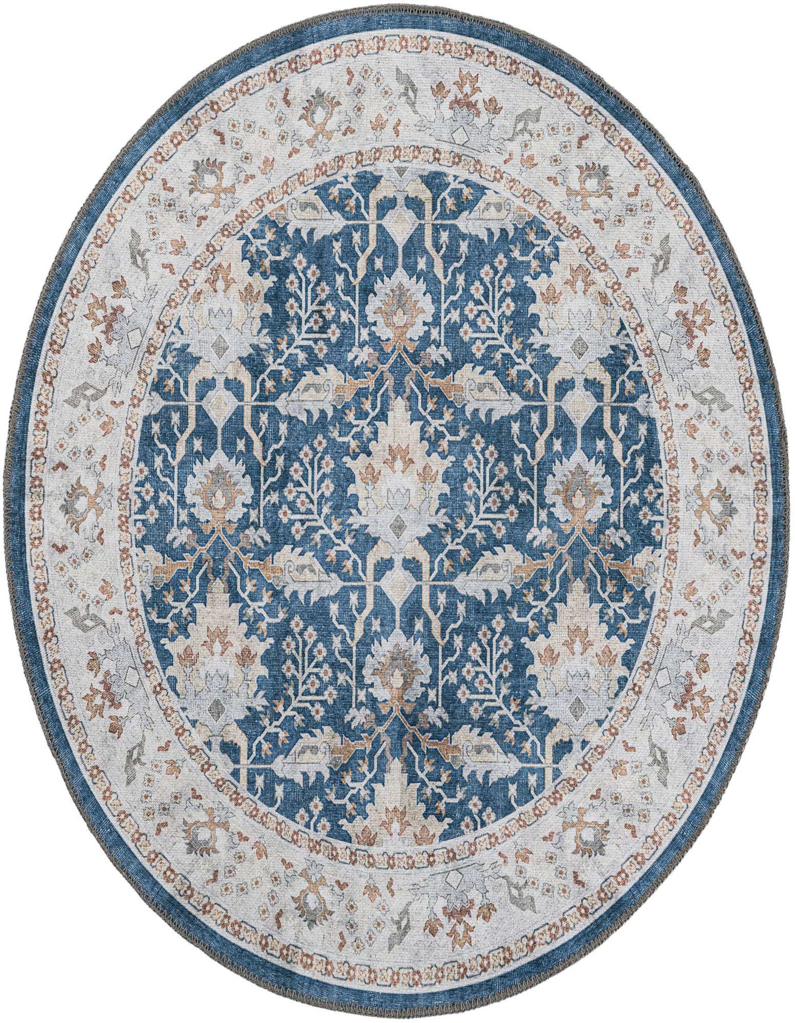 3' 6 x 3' 6 Washable Timeless Round Rug