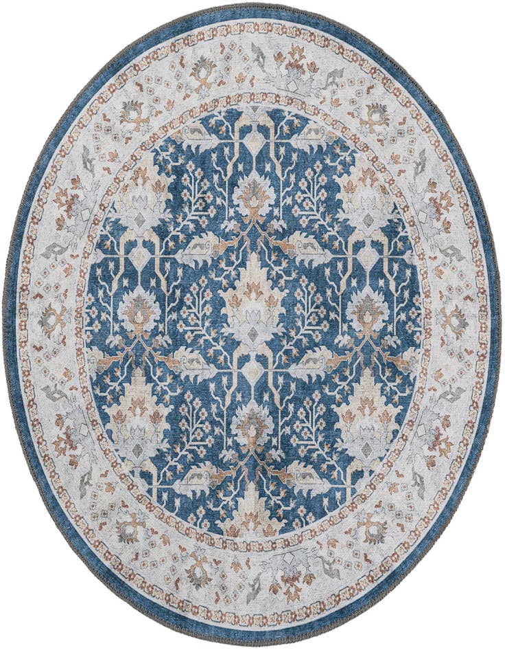 Detail image of 3' 6 x 3' 6 Washable Timeless Round Rug