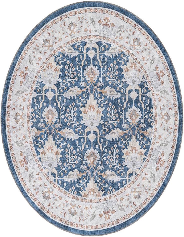 Detail image of 5' 1 x 5' 1 Washable Timeless Round Rug
