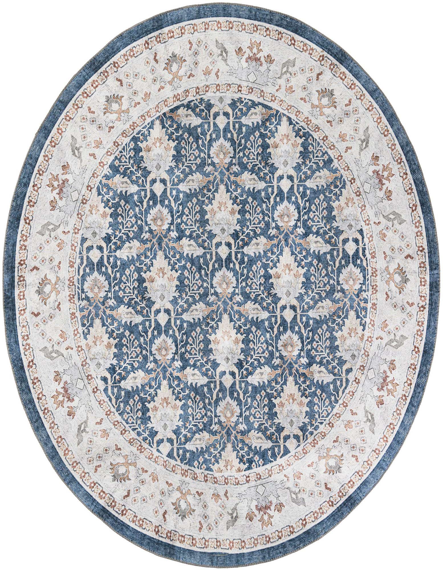 7' 10 x 7' 10 Washable Timeless Round Rug