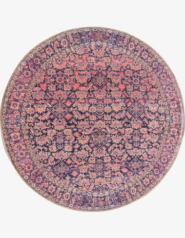Navy Blue Timeless Round Rug