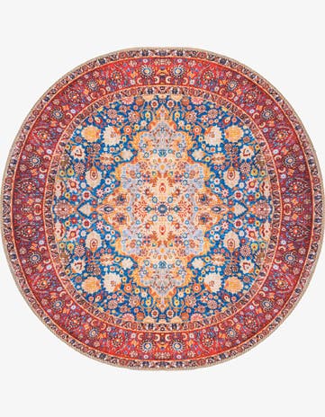 Navy Blue Timeless Round Rug