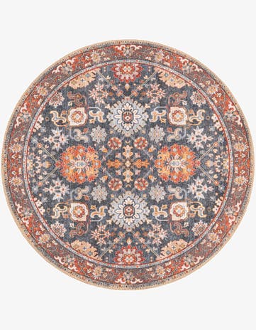 Navy Blue Timeless Round Rug