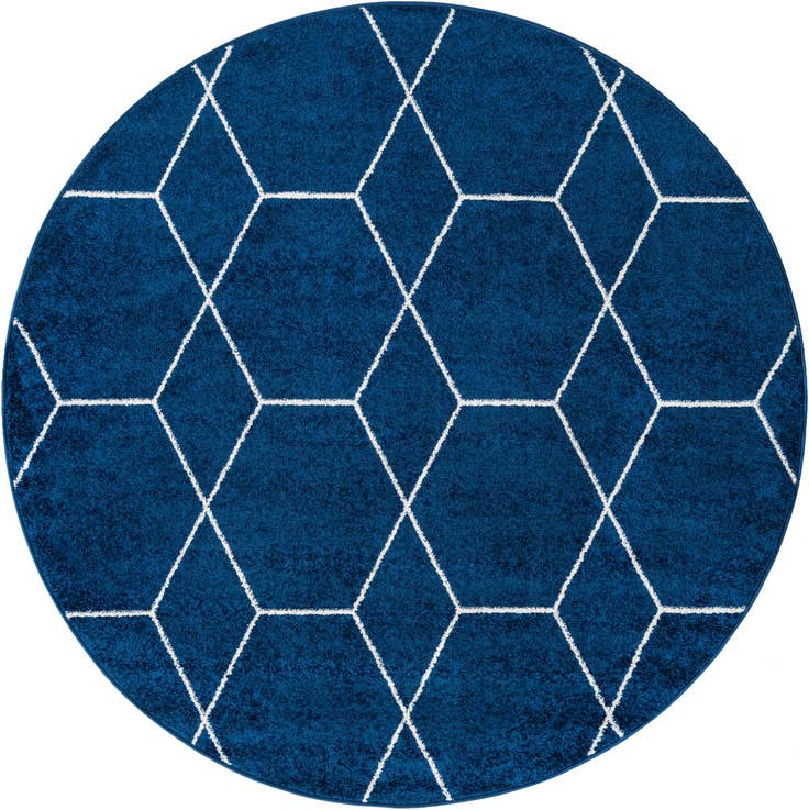 Detail image of 7' x 7' Trellis Frieze Round Rug