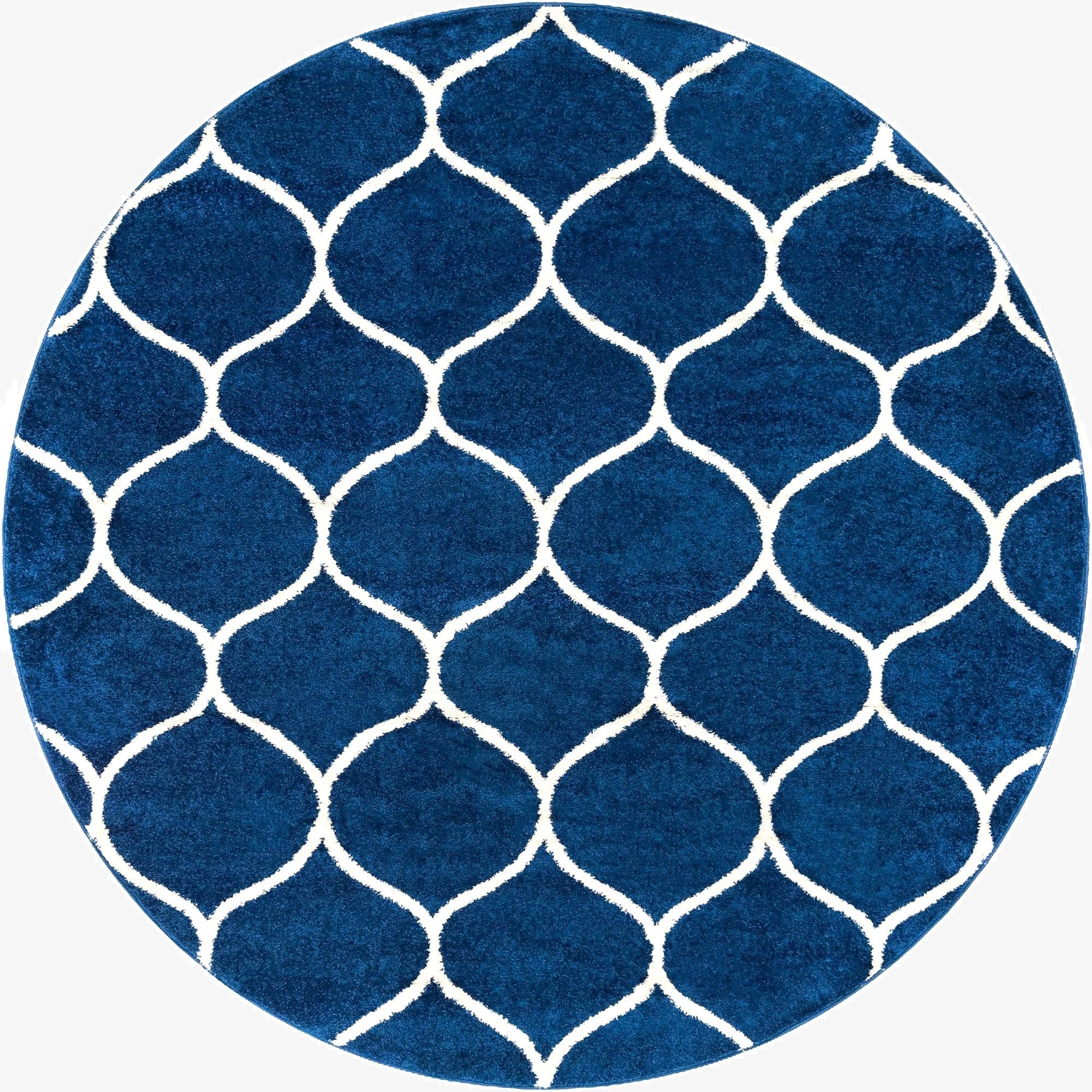 6' x 6' Trellis Frieze Round Rug