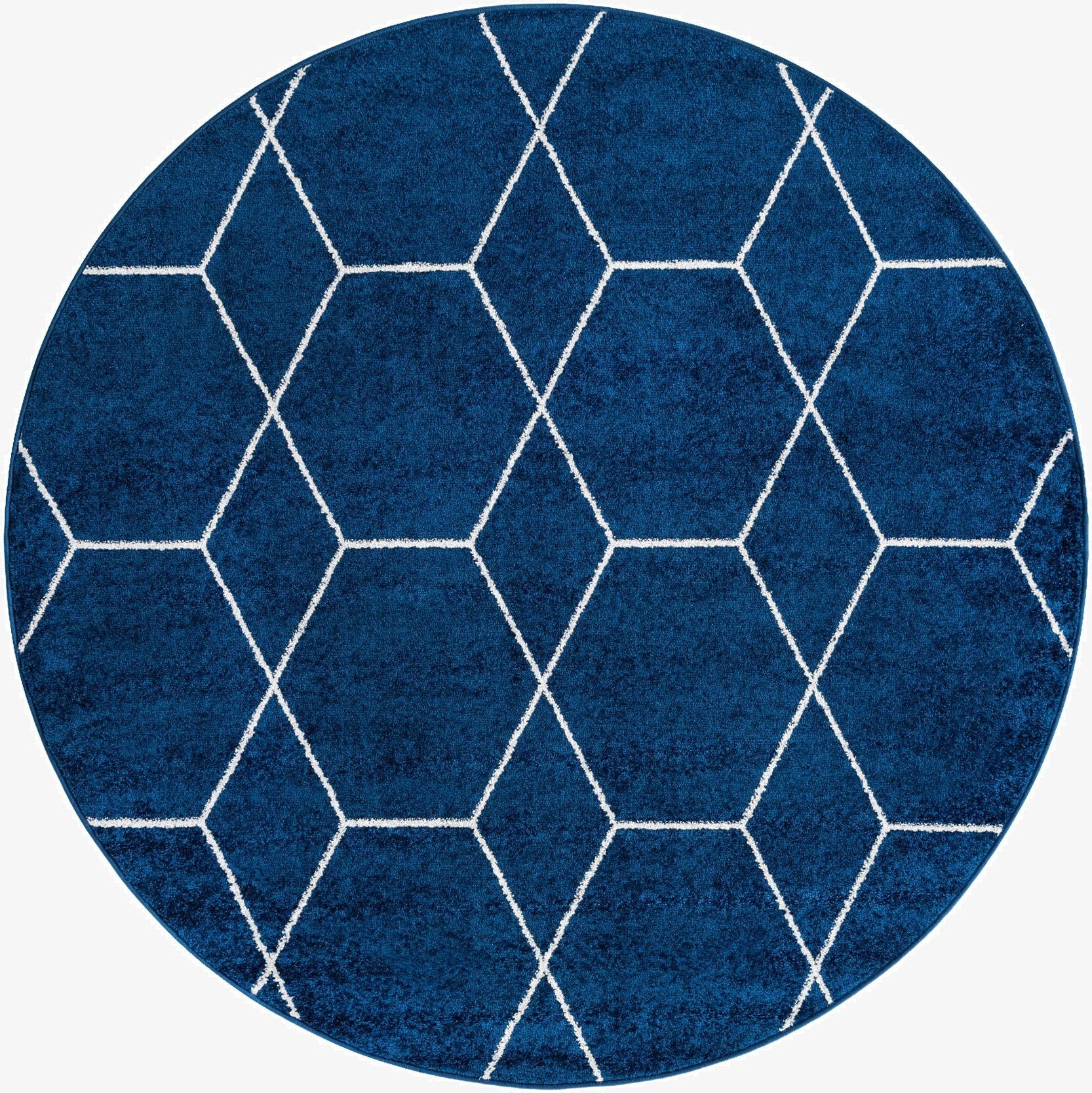 Primary image 5' 3 x 5' 3 Trellis Frieze Round Rug